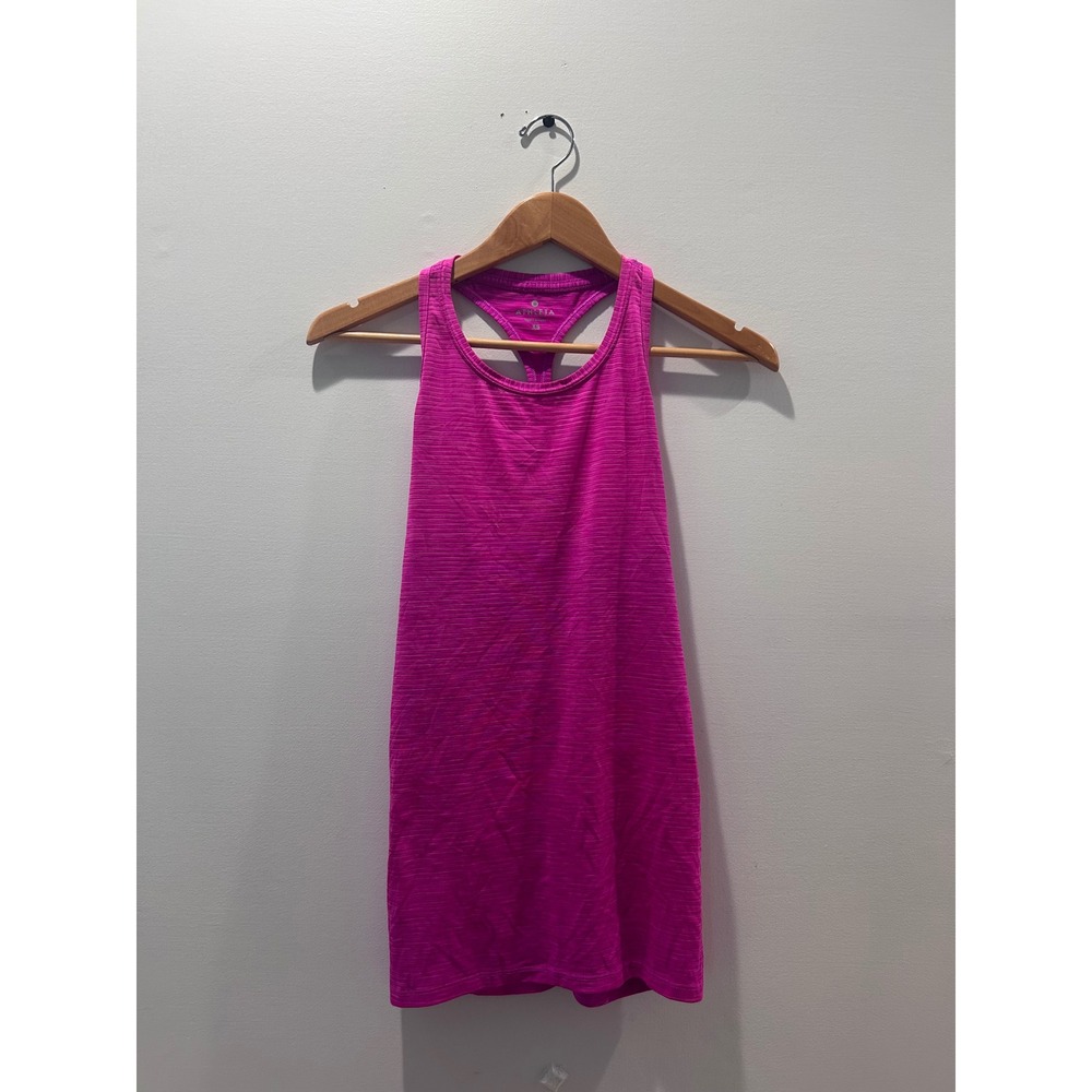 Athleta Tank Top Womens XS Pink Space Dye Racerback Activewear